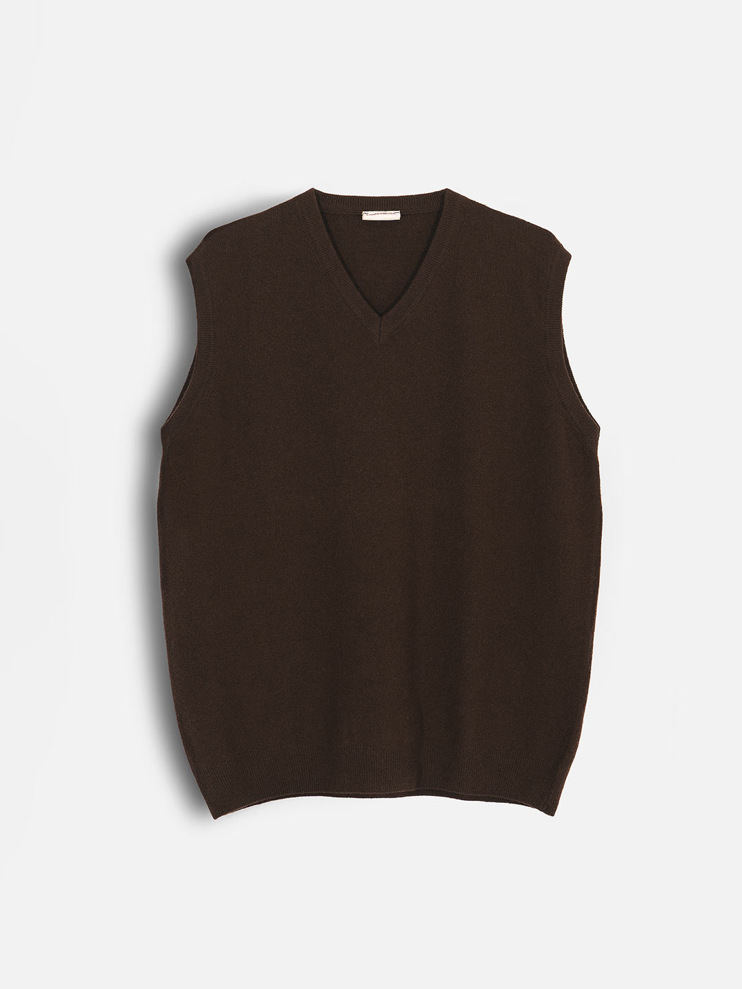 Pullover without sleeves in Lambswool