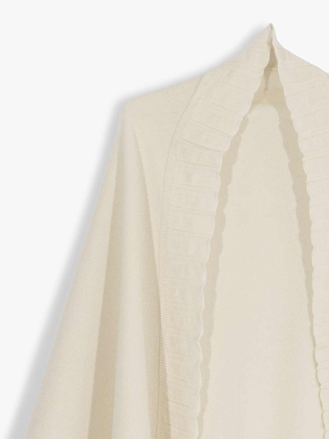Xailes de Malha Achega - Xaile de malha feminino em lambswool na cor branco