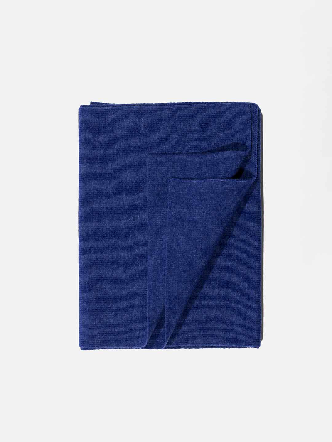 Cachecóis Achega - Cachecol Azul Indigo em Lambswool