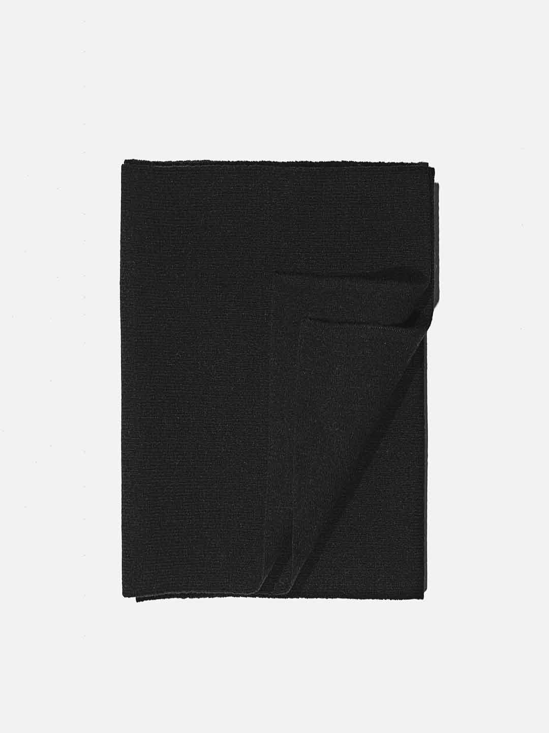 Achega Scarves - Black Lambswool Scarf