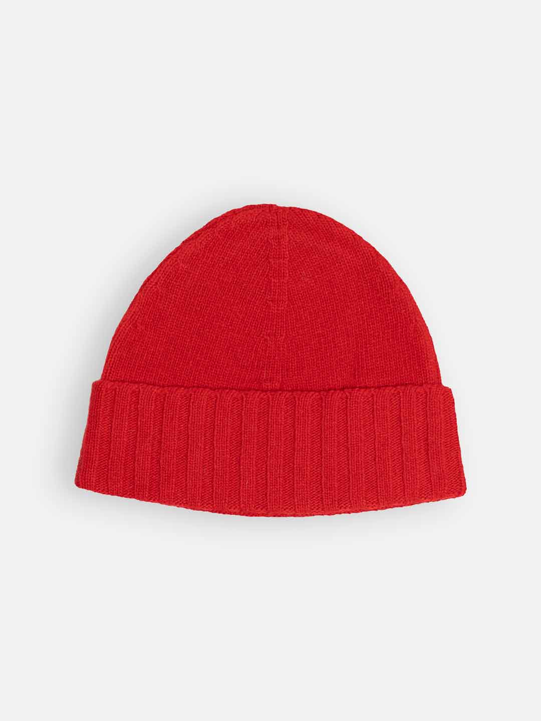 Gorros de Malha Achega - Gorro de malha feminino em lambswool na cor vermelho