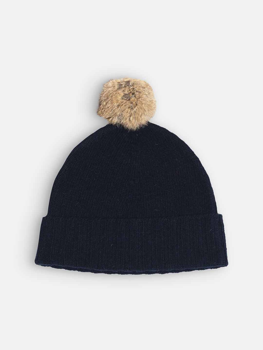 Gorro com pompom em Lambswool