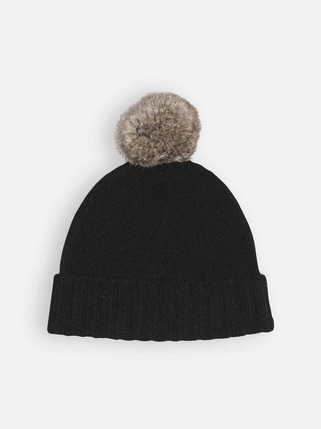 Gorro com pompom em Lambswool