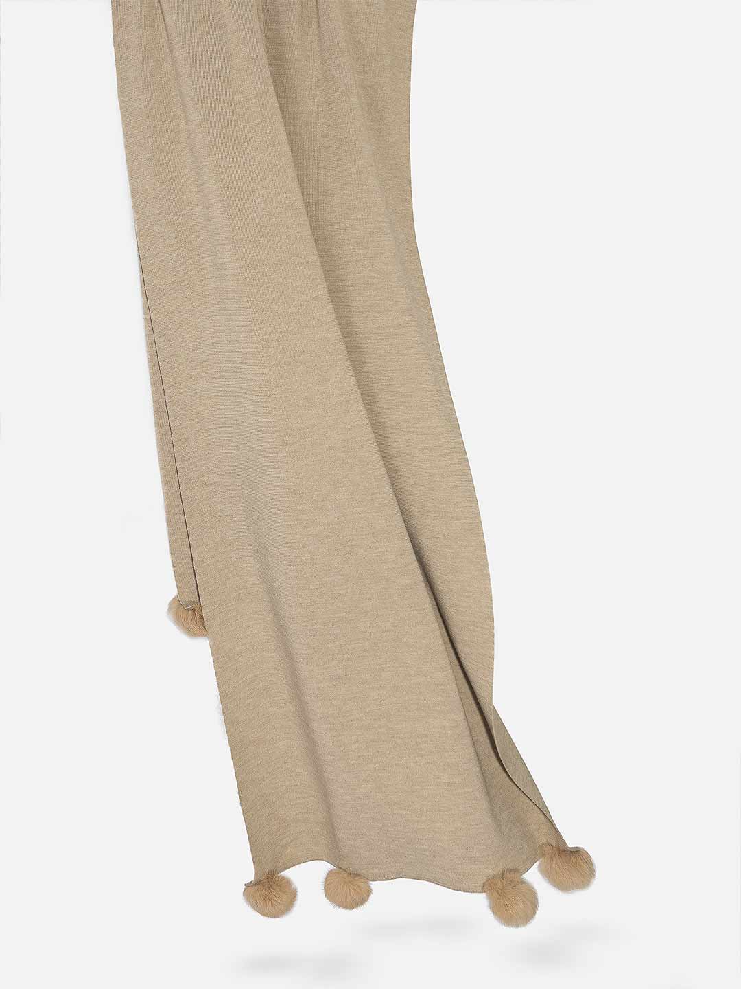Écharpes Achega - Sand merino wool scarf