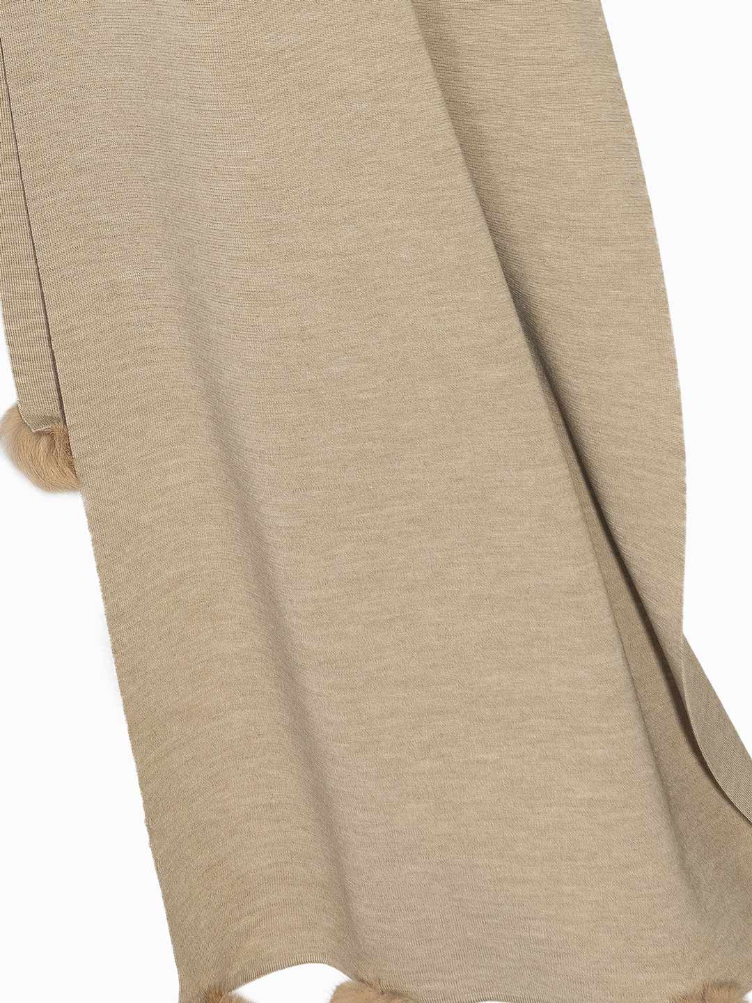 Écharpes Achega - Sand merino wool scarf
