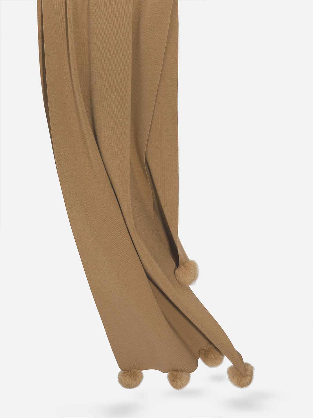Écharpes Achega - Camel merino wool scarf