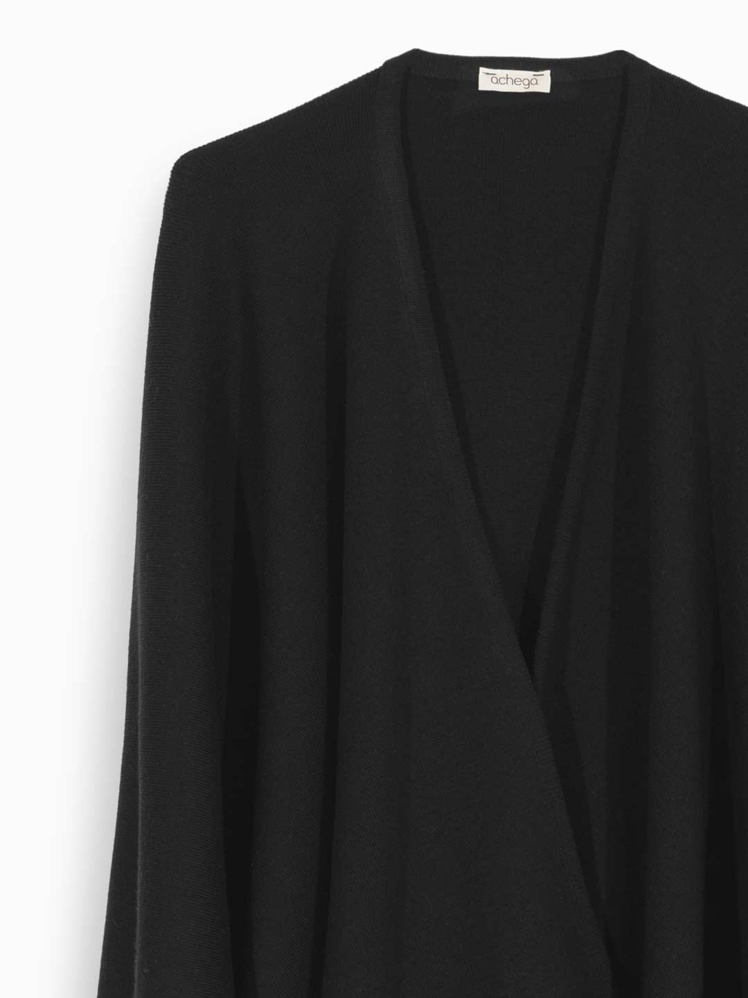 Achega Knitwear Covers - Women's black Merino wool cover