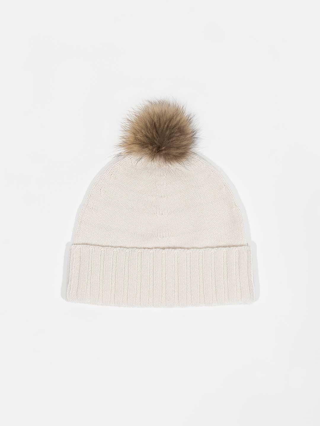 Gorro com Pompom em Caxemira