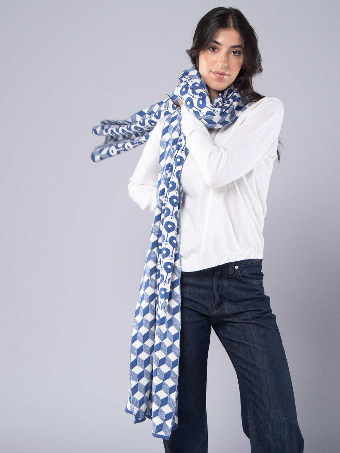 Fado de Lisboa scarf in Merino wool