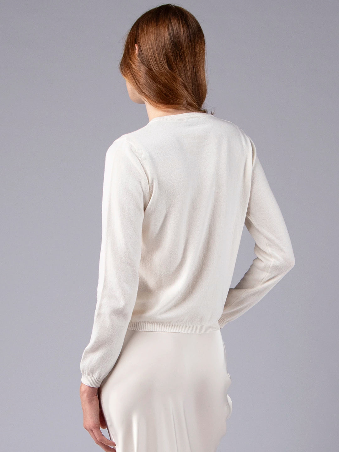 Camisola de Manga Comprida em Lã Merino e Algodão Orgânico