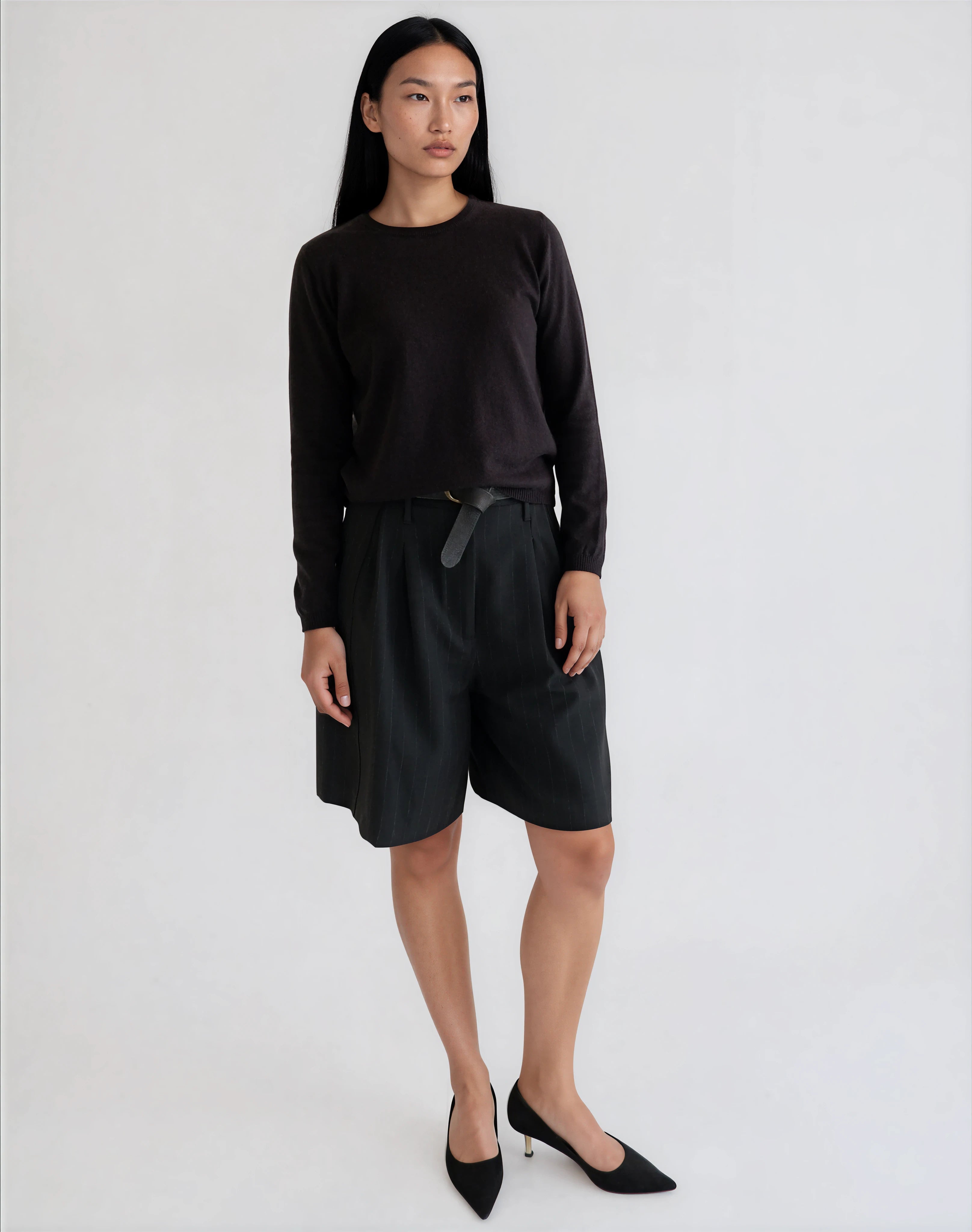 Camisola de Manga Comprida em Lã Merino e Algodão Orgânico