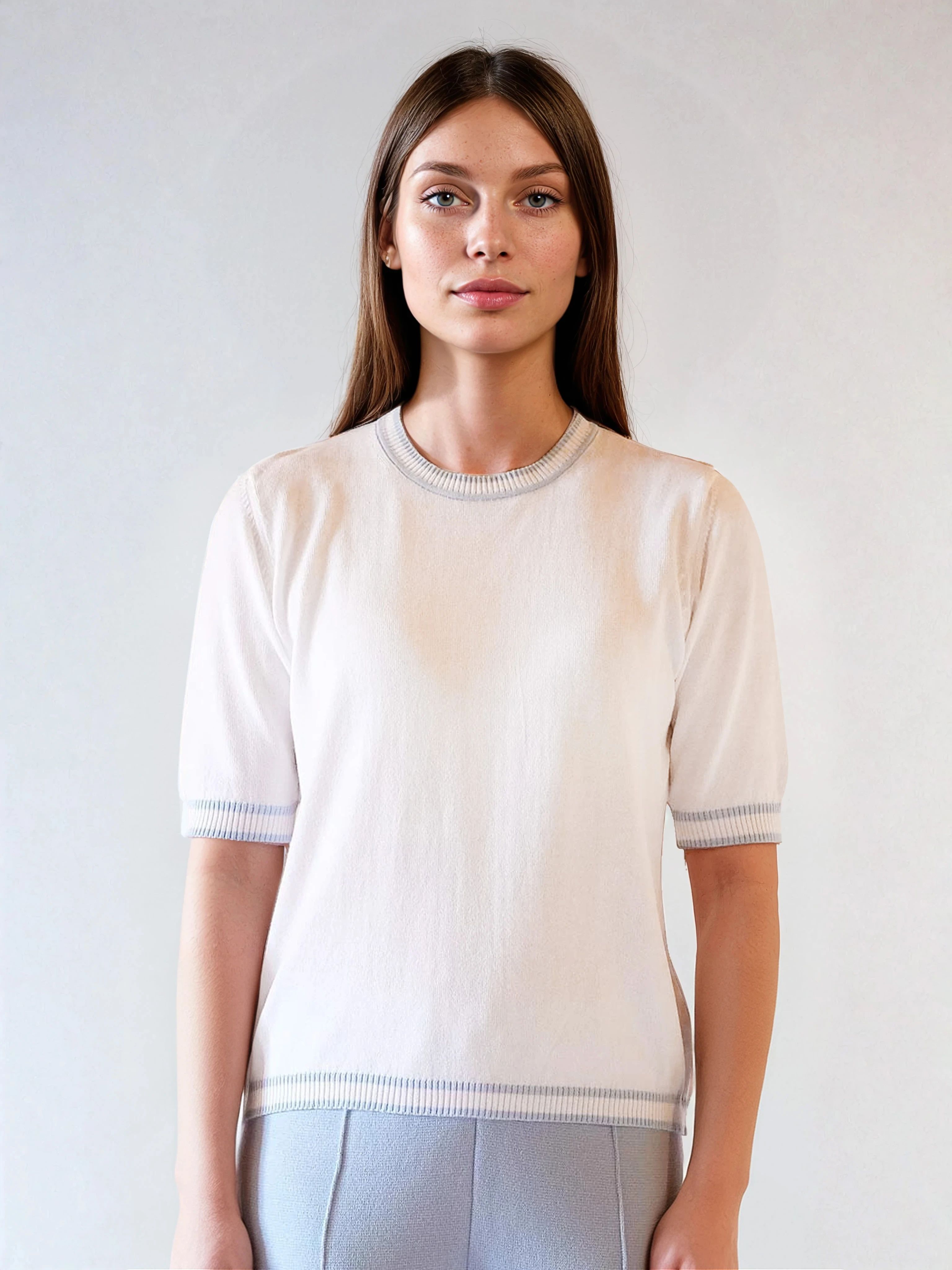 Blusa de Meia Manga em Algodão Orgânico