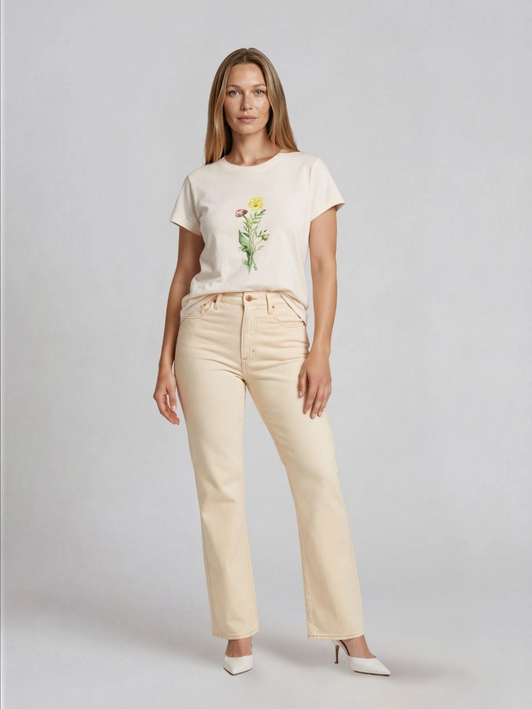 Floral Bouquet T-shirt made from 100% organic cotton