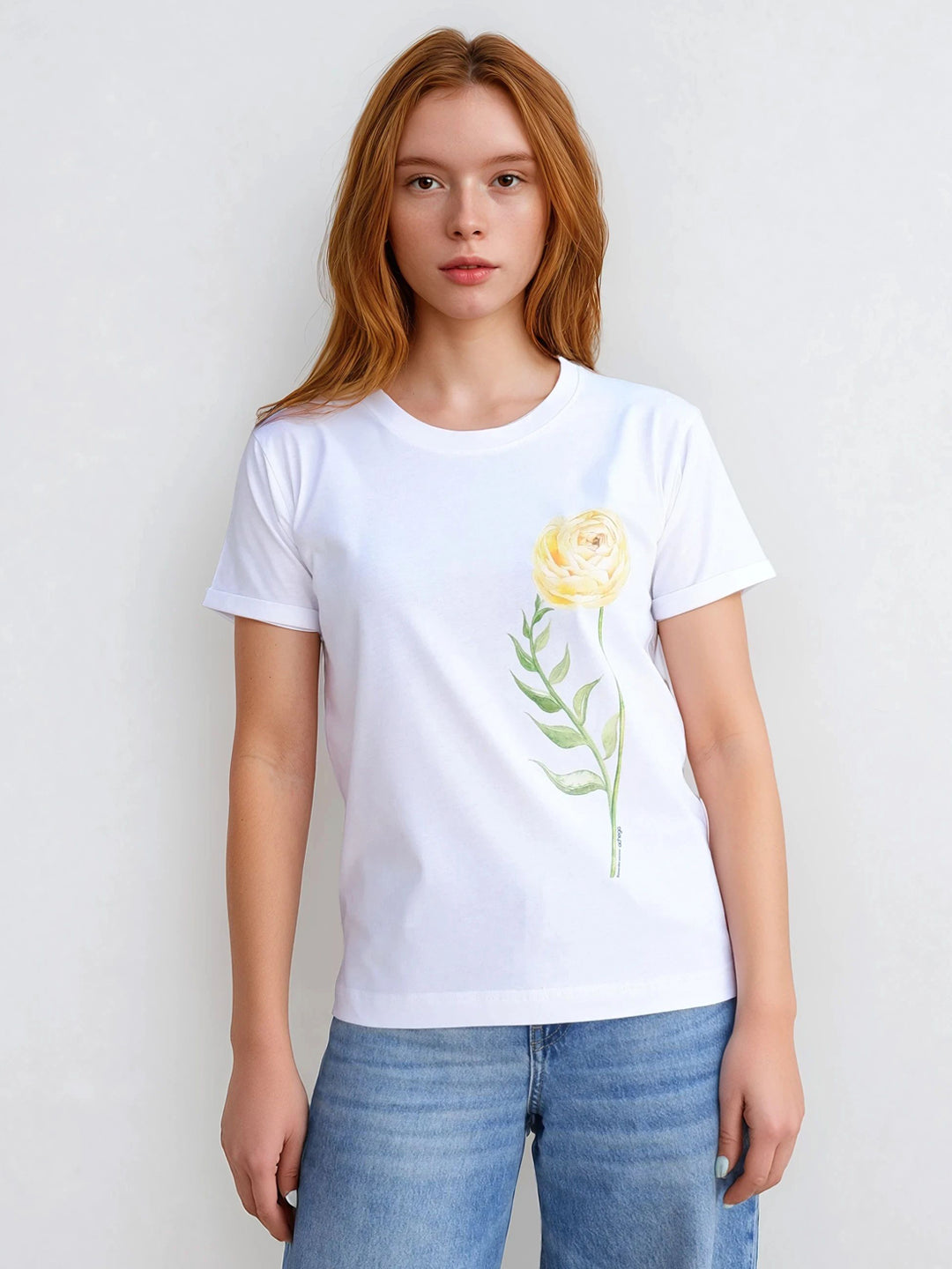 T-shirt Ranúnculo em 100% Algodão