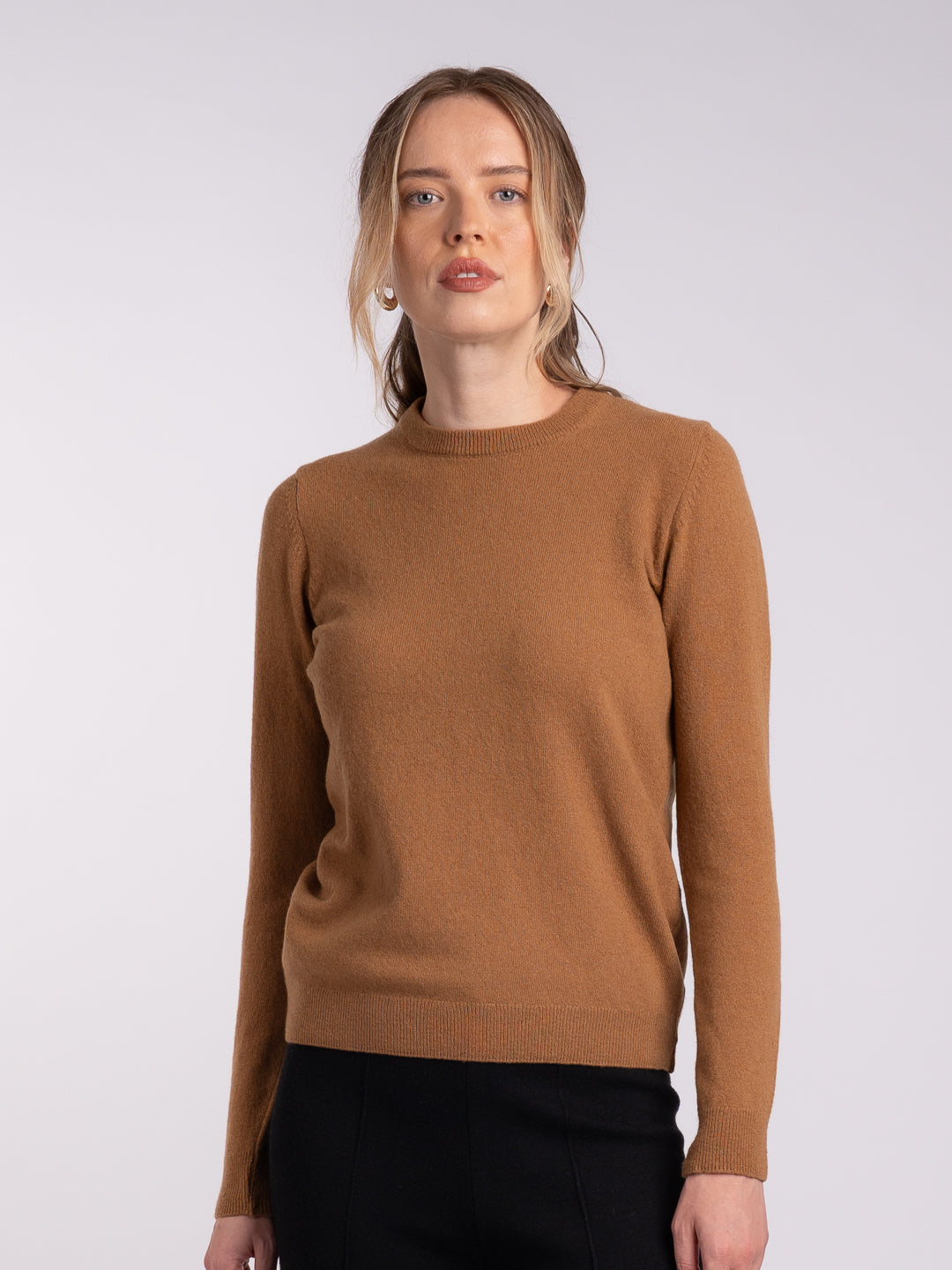 Camisola de Malha em Lambswool - Charuto