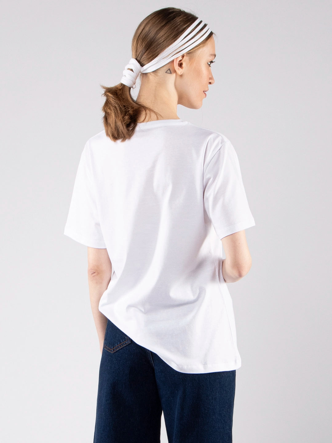 Camisetas Achega - Camiseta femenina 100 % algodón con estampado floral.