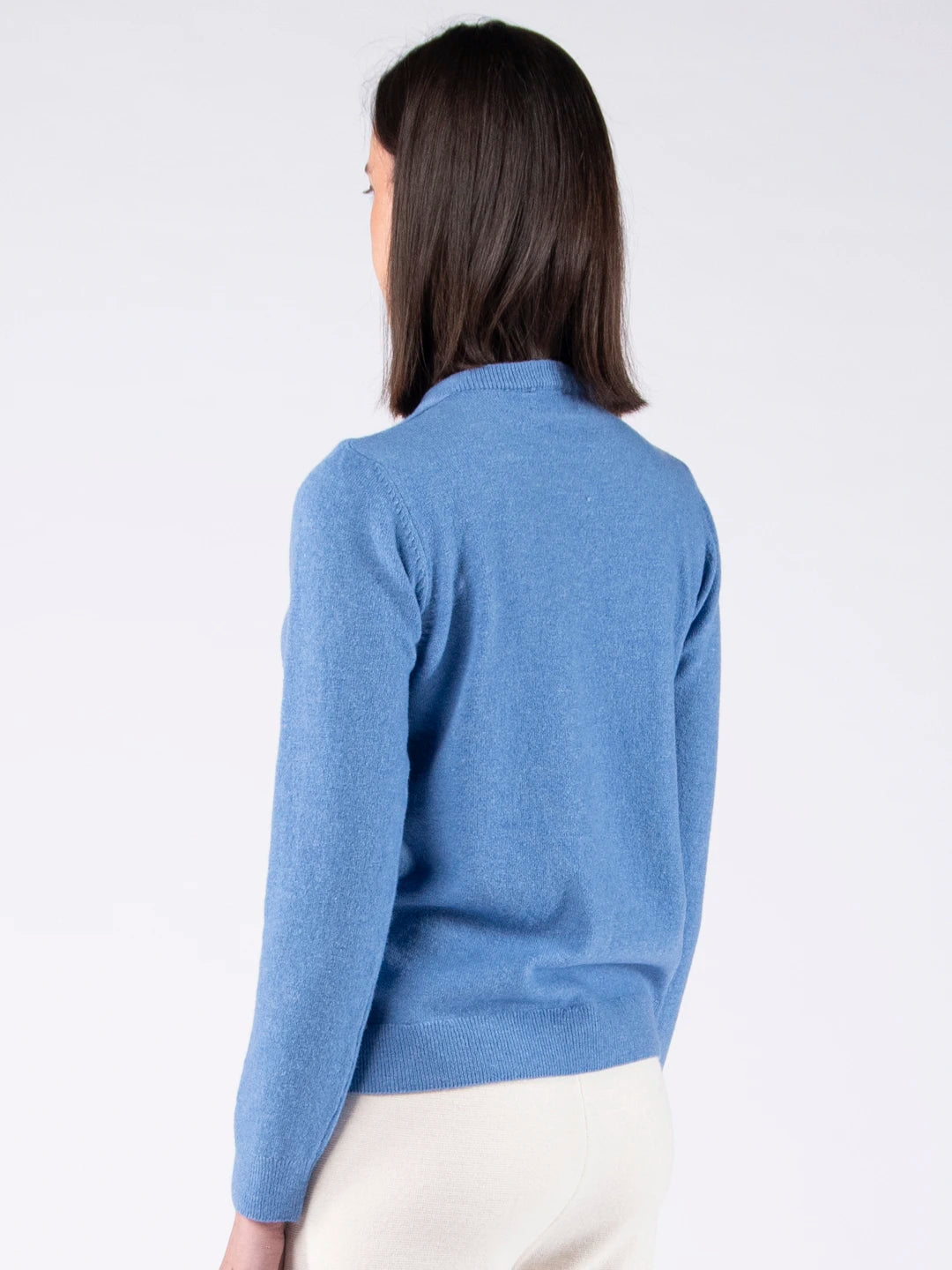 Lambswool Knit Sweater - Sky Blue