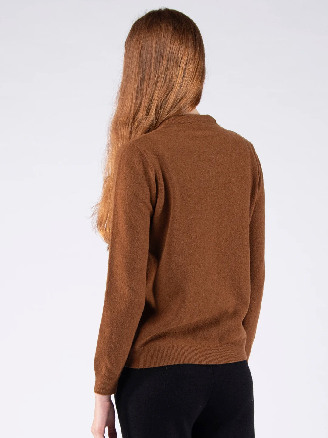 Lambswool Knit Sweater - Cigar