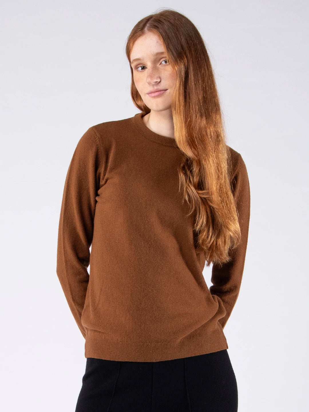 Lambswool Knit Sweater - Cigar