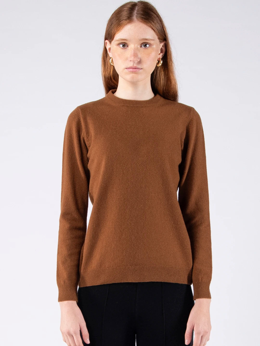 Lambswool Knit Sweater - Cigar