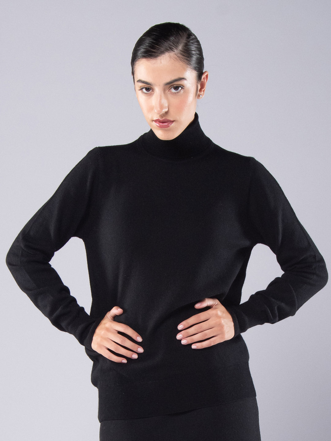 Turtleneck sweater Cashmere in Black