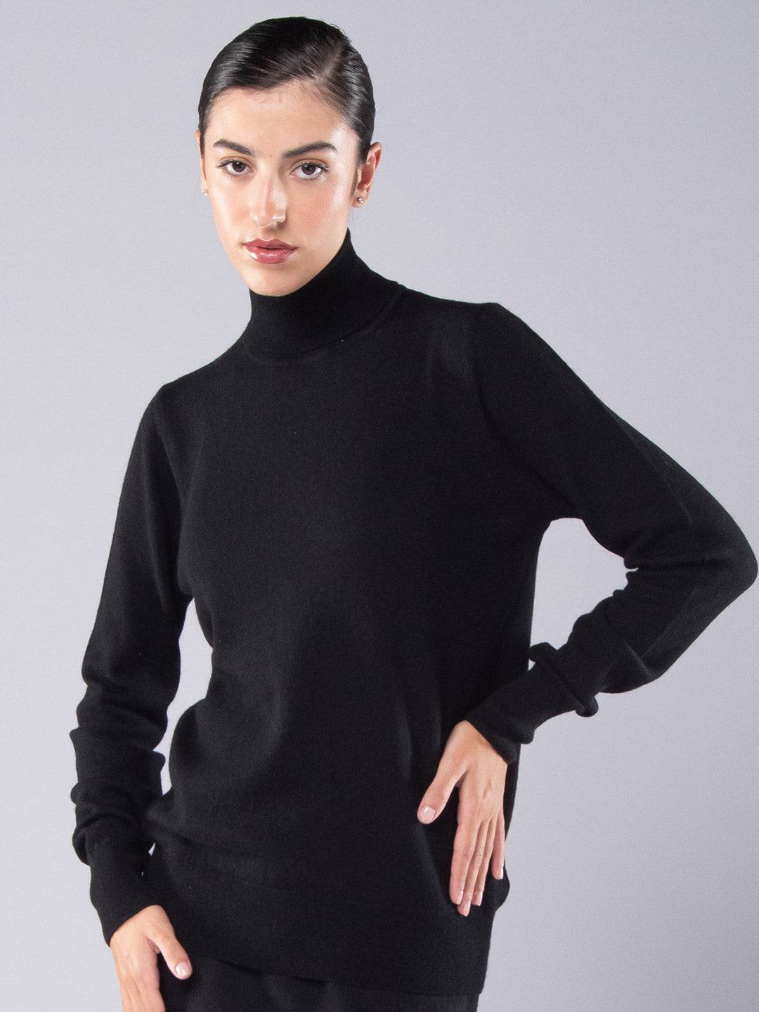 Turtleneck sweater Cashmere in Black