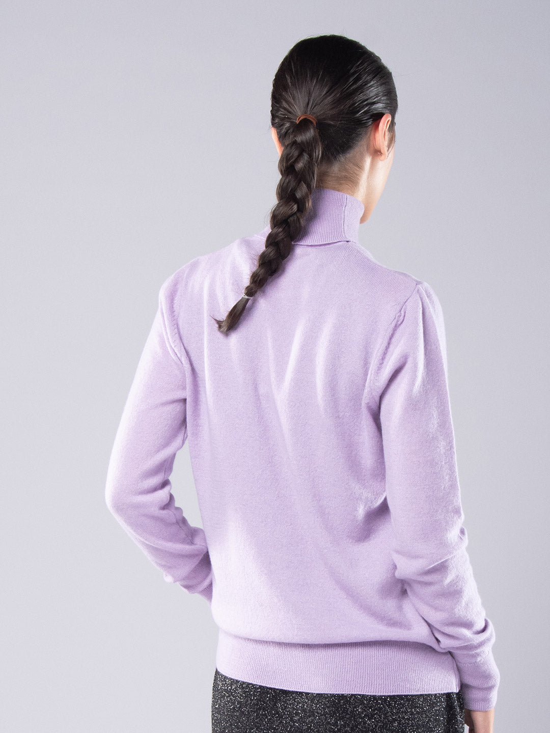 Turtleneck sweater Cashmere Lavender