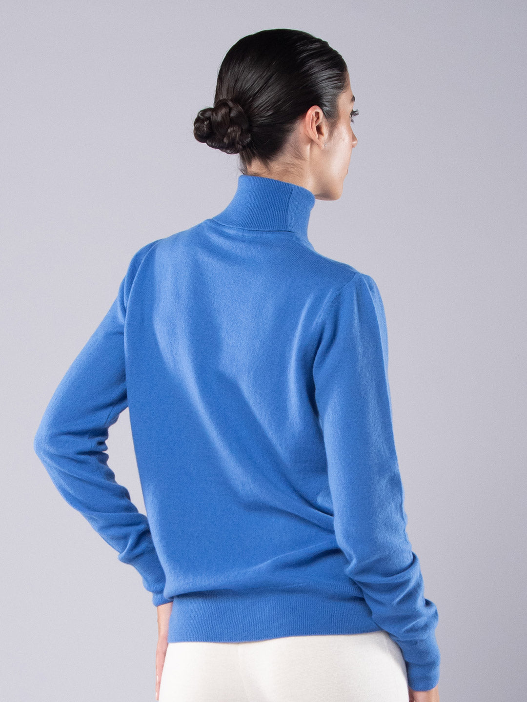 Turtleneck sweater Cashmere Cobalt Blue