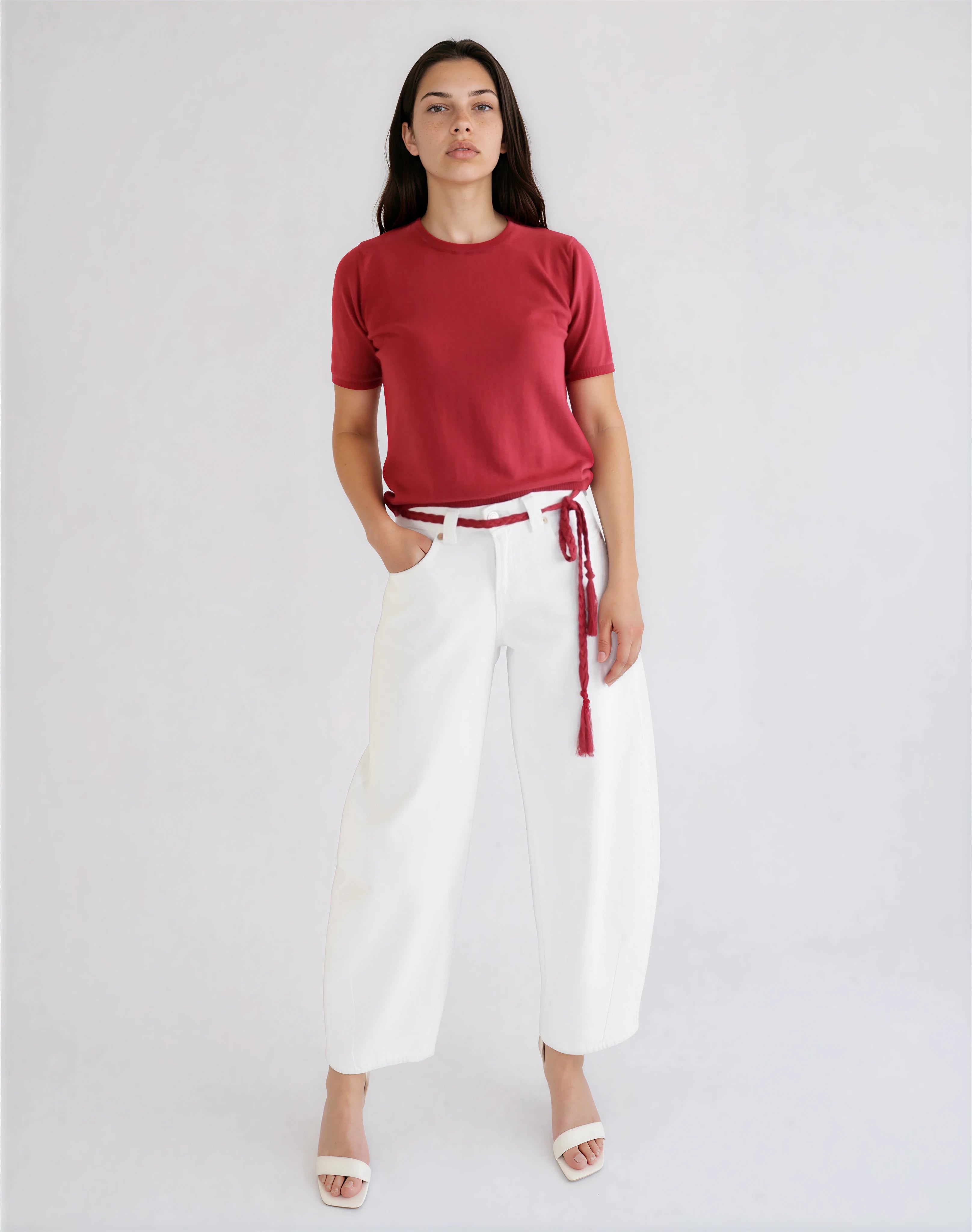 Camisola Ultraleve Cereja em Fio de Algodão Orgânico GOTS