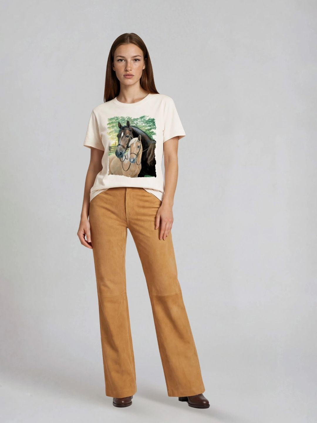 Duo Equestre T-shirt, 100% Organic Cotton