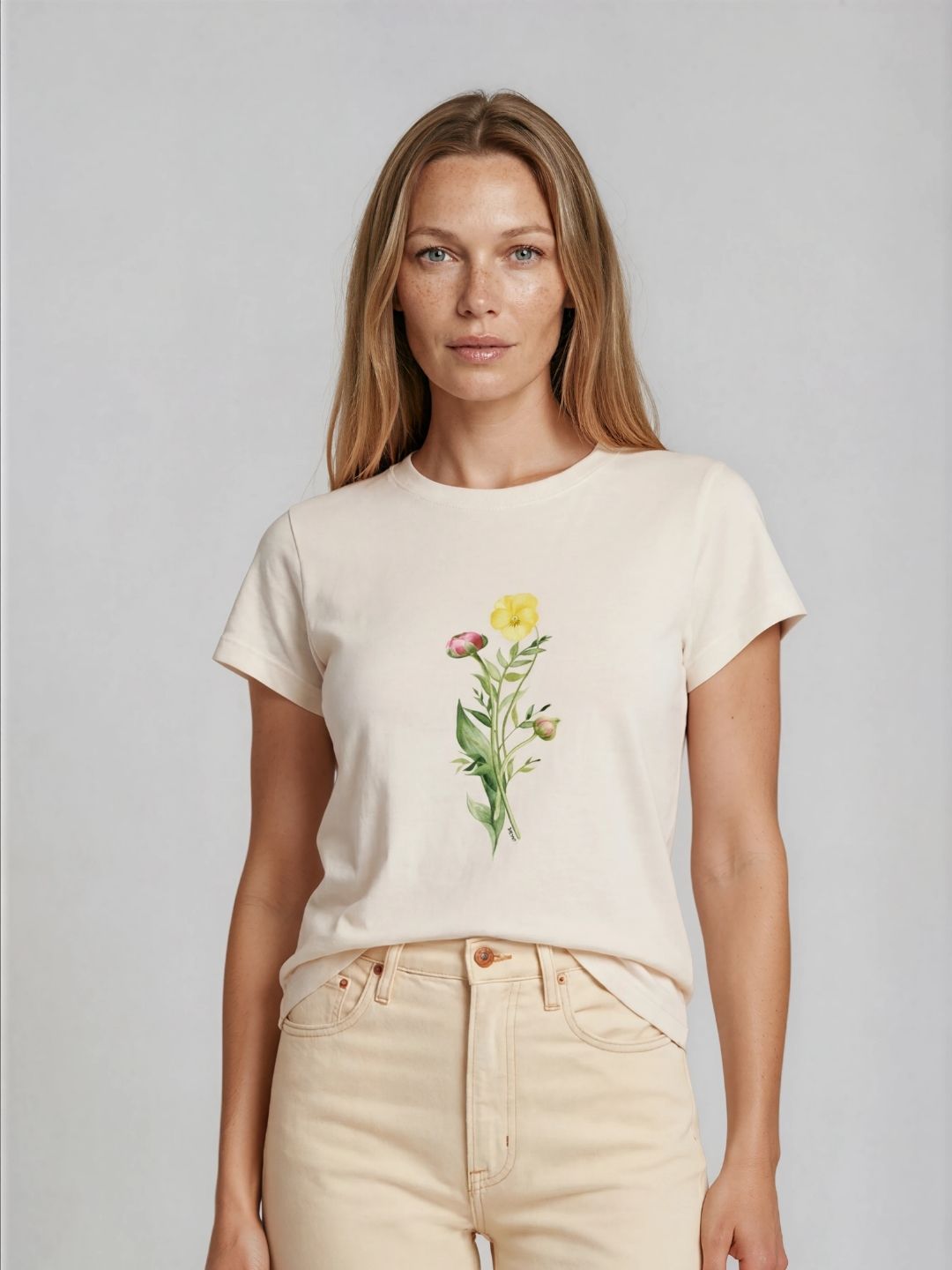 Floral Bouquet T-shirt made from 100% organic cotton