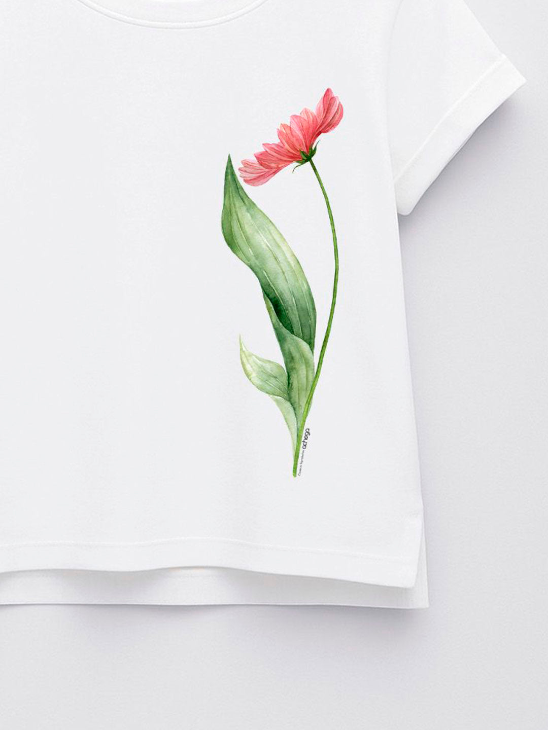 T-shirt Flor-do-Cosmos em 100% Algodão
